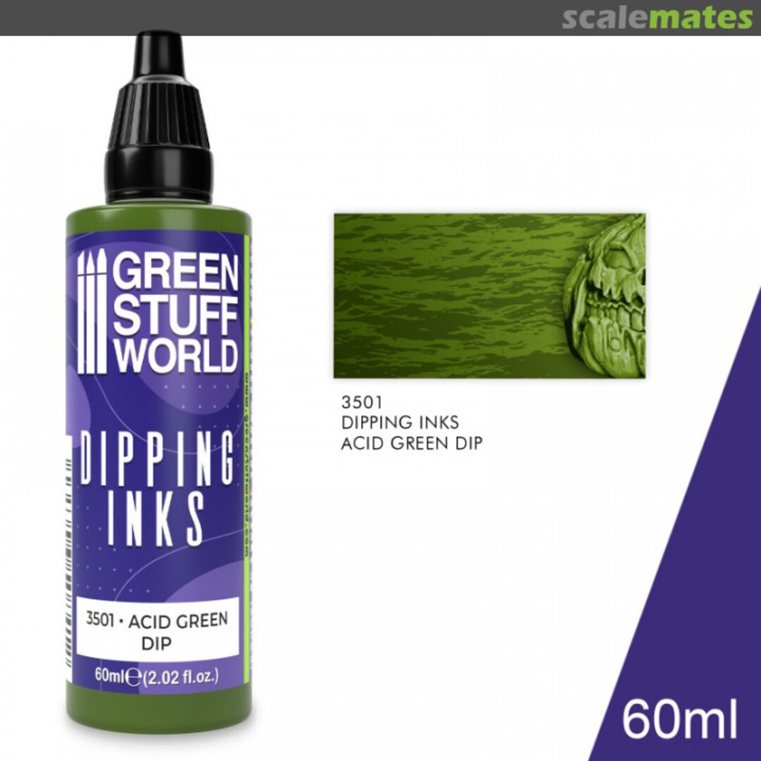 Boxart Dipping Ink Acid Green Dip  Green Stuff World