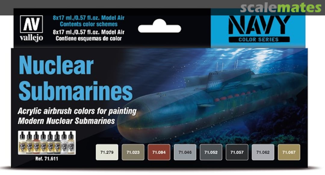 Boxart Nuclear Submarines 71.611 Vallejo Model Air