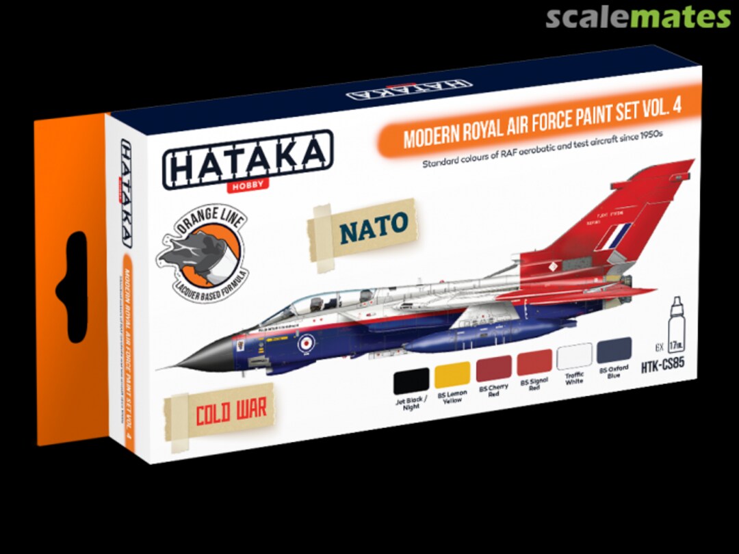 Boxart Modern Royal Air Force Paint set vol. 4 HTK-CS85 Hataka Hobby Orange Line