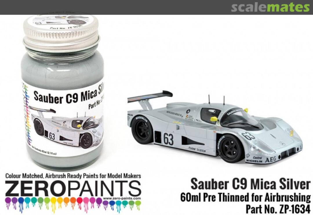 Boxart Silver Mica Paint Sauber C9 Le Mans 1989  Zero Paints