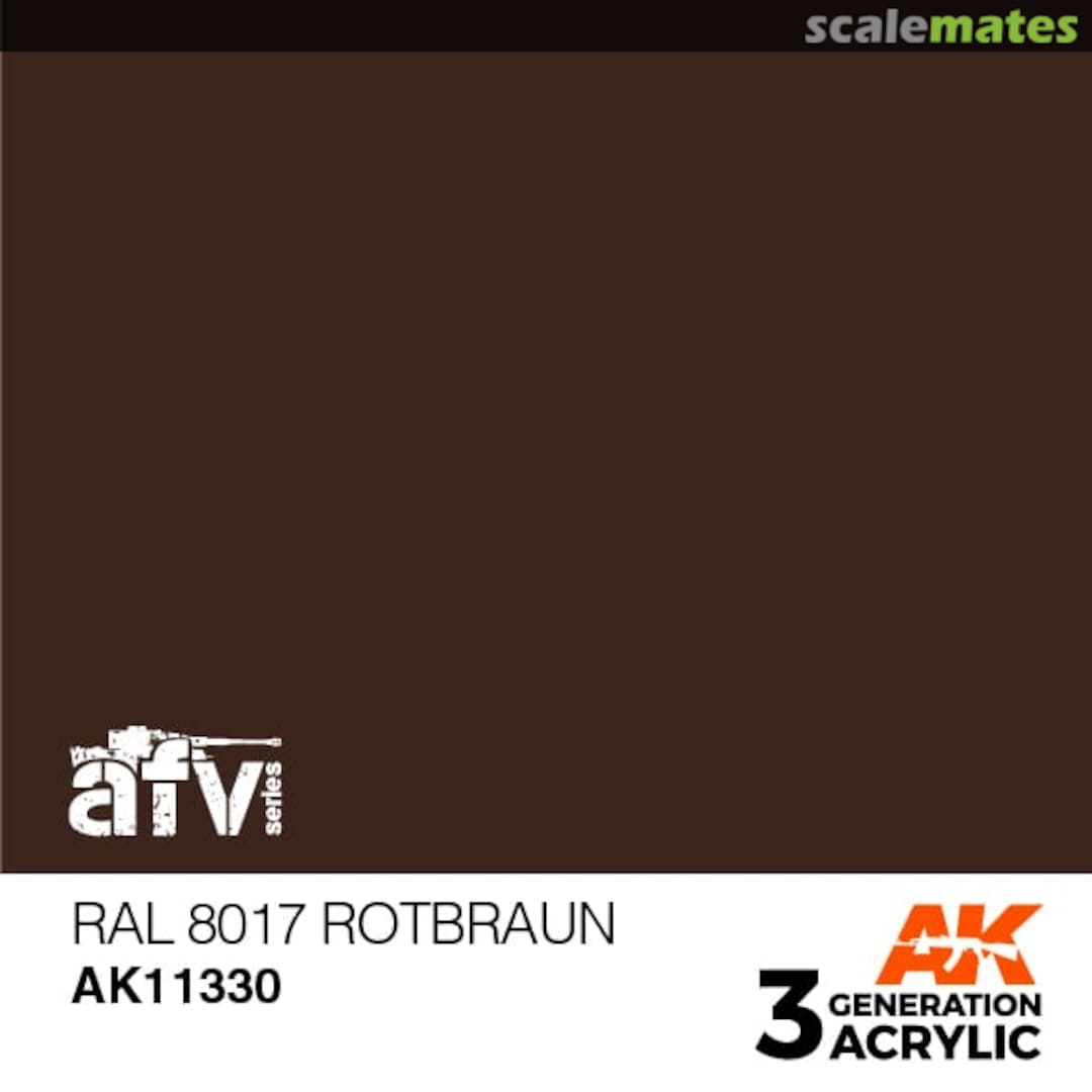 Boxart RAL 8017 Rotbraun  AK 3rd Generation - AFV