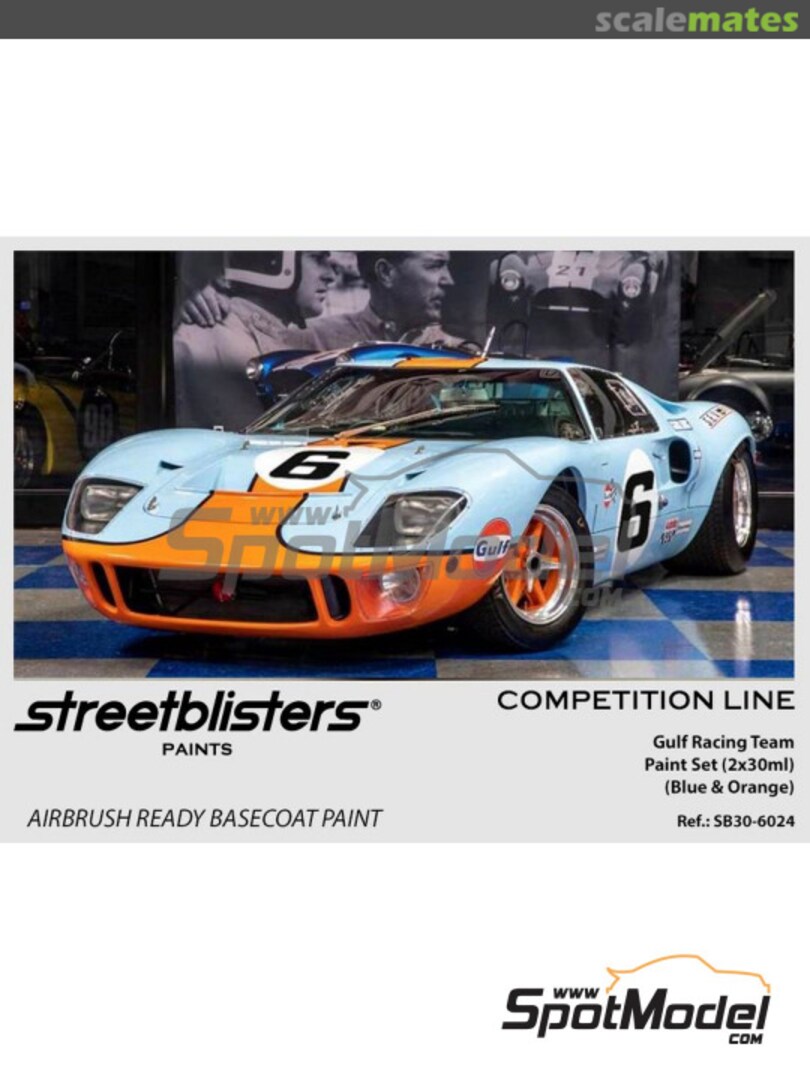 Boxart Ford GT40 Gulf Racing Blue and Orange  StreetBlisters Paints
