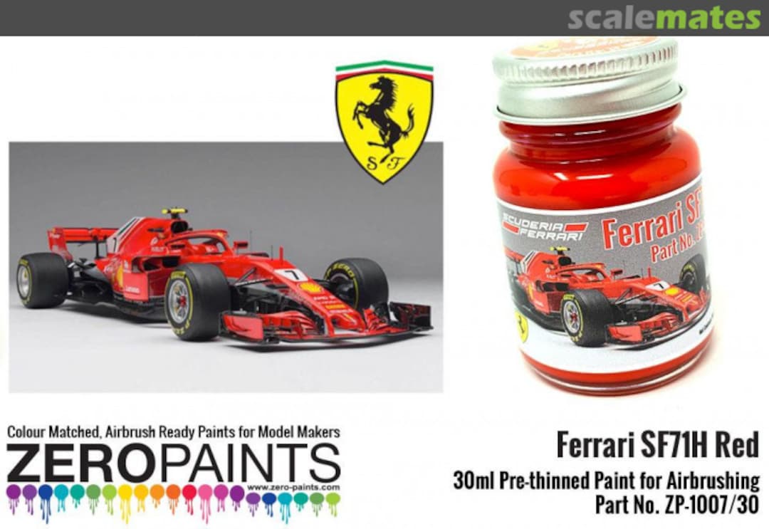 Boxart Ferrari SF71H Red ZP-1007/30 Zero Paints