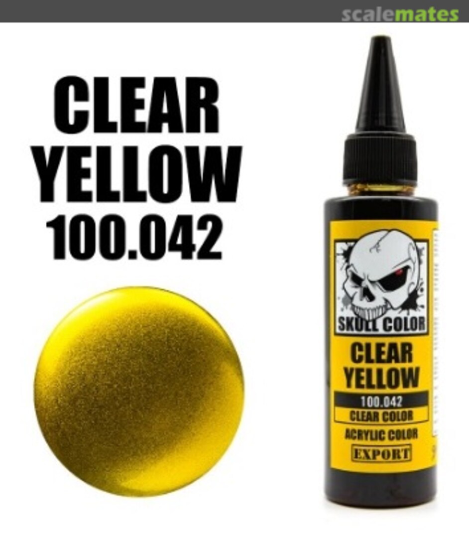 Boxart Clear Yellow 042 Skull Color Clear Boxart Clear Yellow 042 Skull Color Clear