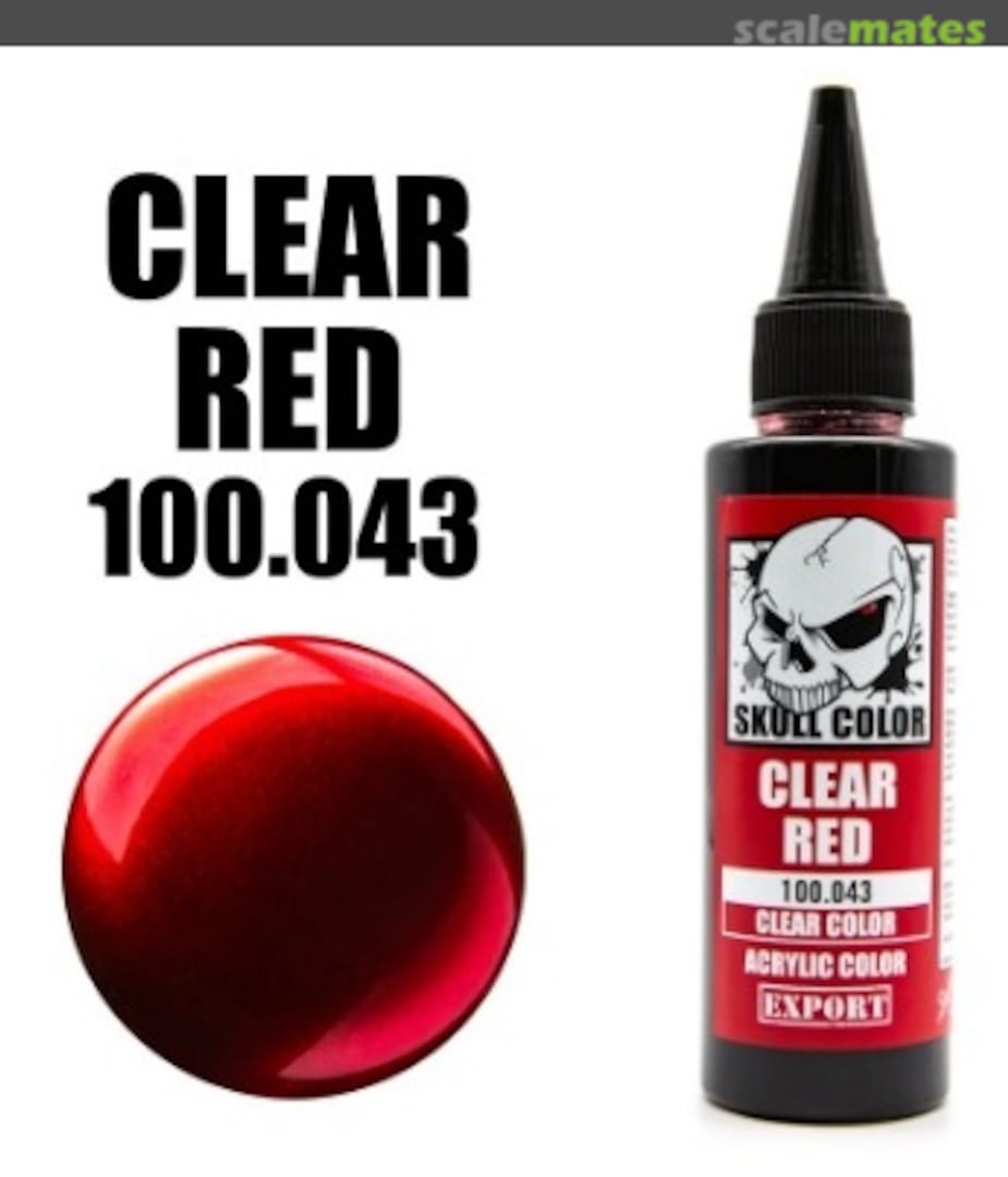 Boxart Clear Red 043 Skull Color Clear