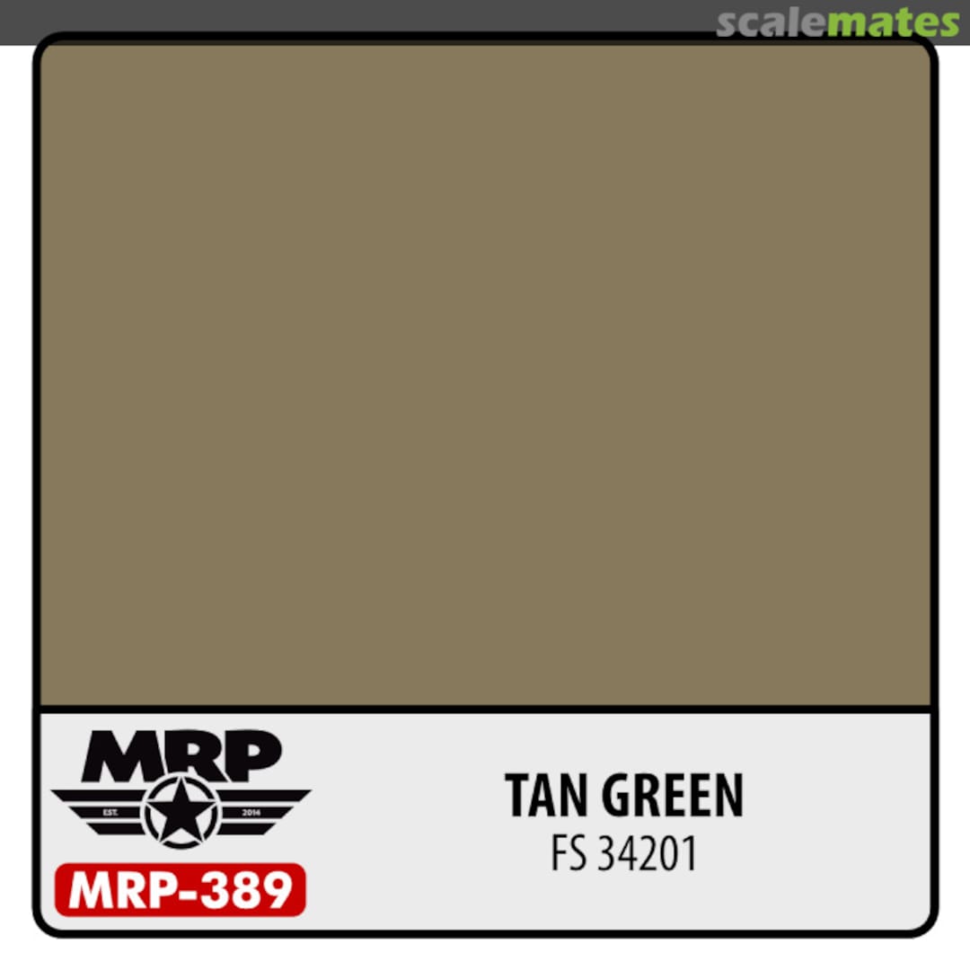 Boxart Tan Green (FS34201) MRP-389 MR.Paint