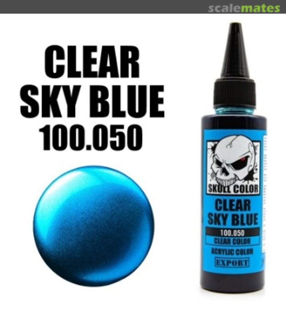 Boxart Clear Sky Blue 050 Skull Color Clear