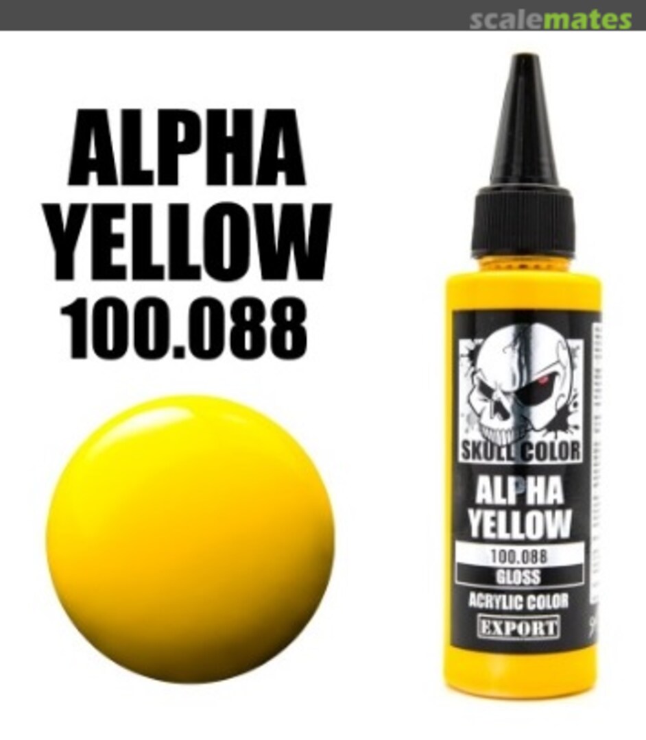 Boxart Alpha Yellow Gloss 088 Skull Color Gloss
