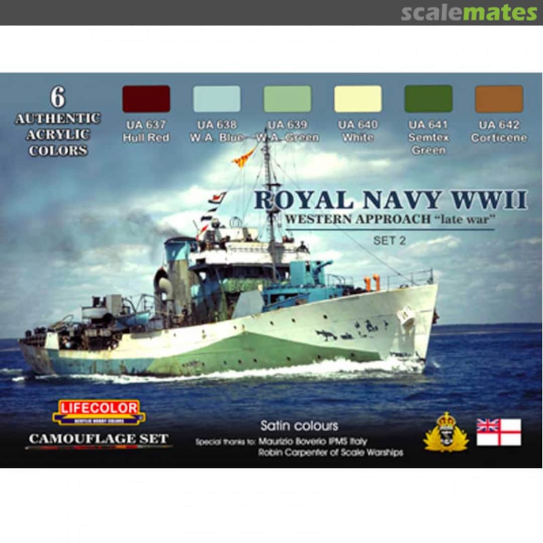 Boxart Royal Navy Western Approach "Late War" Paint set  Lifecolor