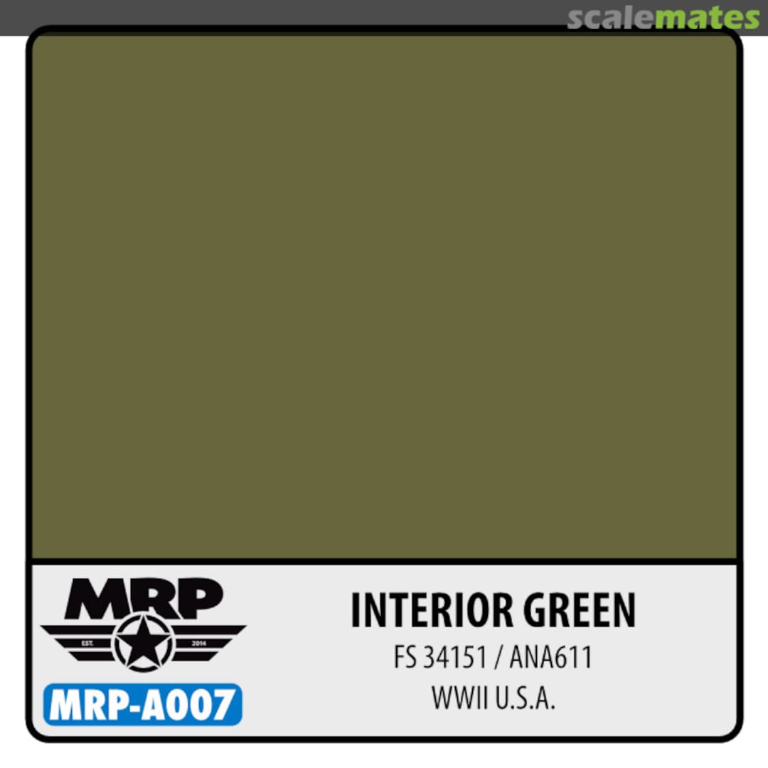 Boxart Interior Green (FS34151, ANA 611) - WWII US   MR.Paint