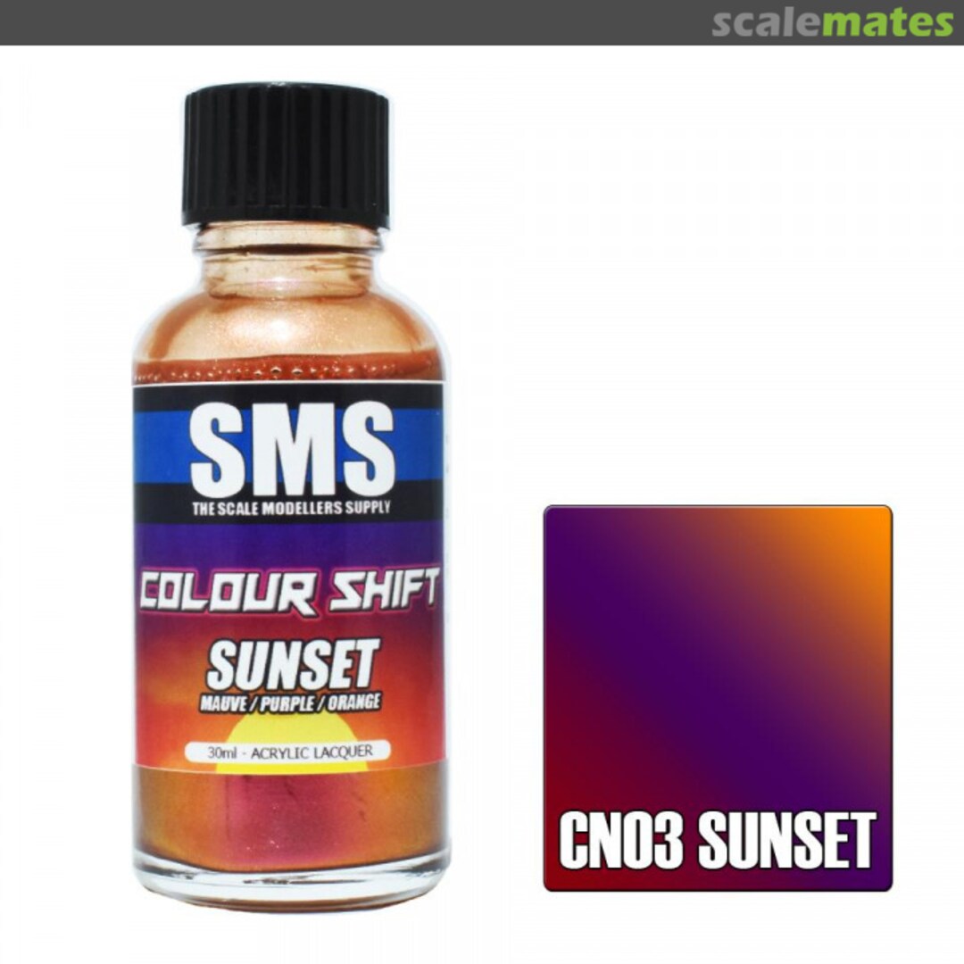 Boxart Colour Shift - SUNSET (MAUVE / PURPLE / ORANGE) CN03 SMS