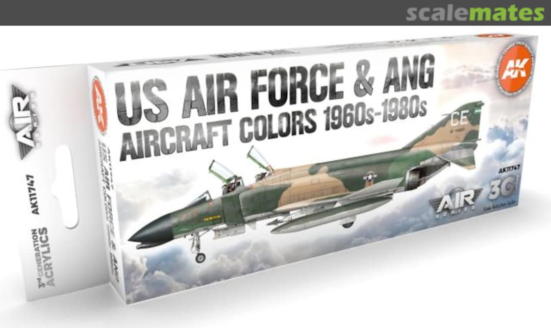 Boxart US Air Force & ANG Aircraft 1960s-1980s  AK 3rd Generation - Air