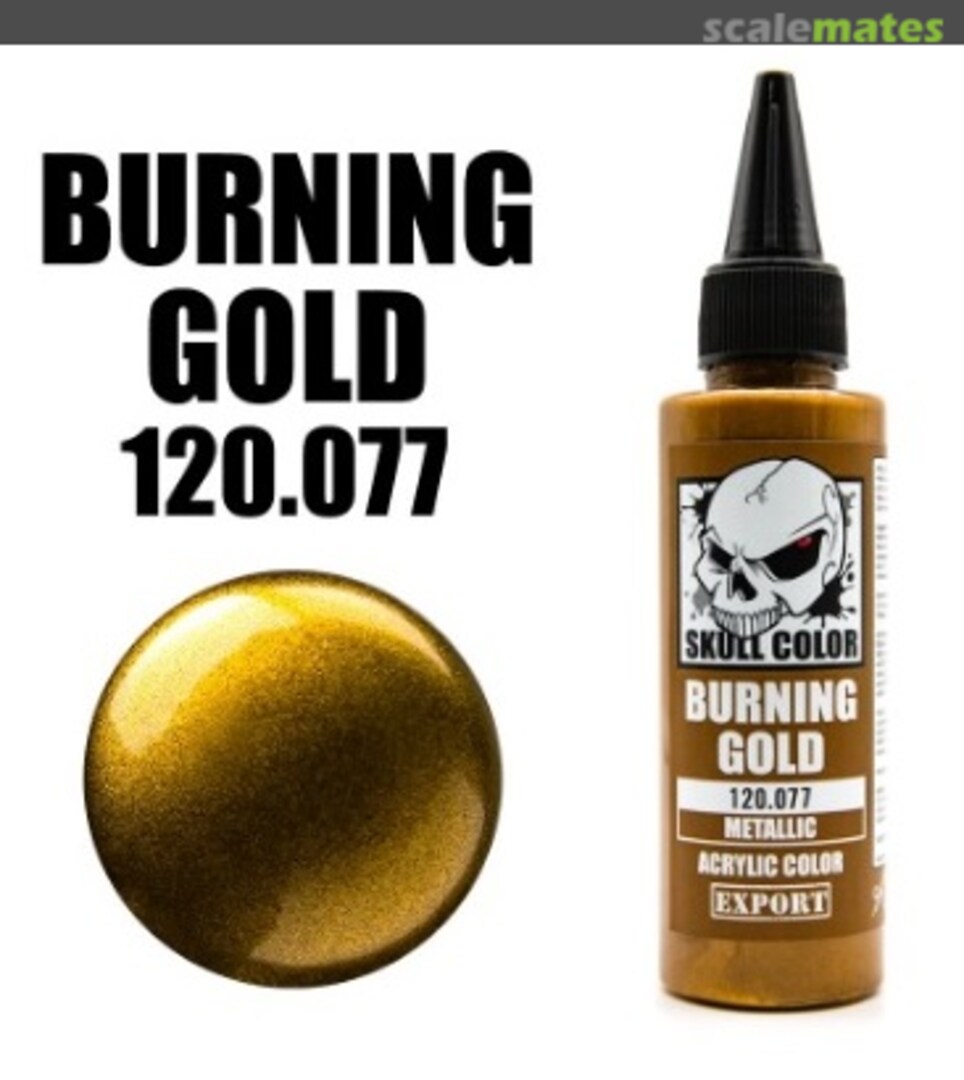 Boxart Burning Gold 077 Skull Color Metallic