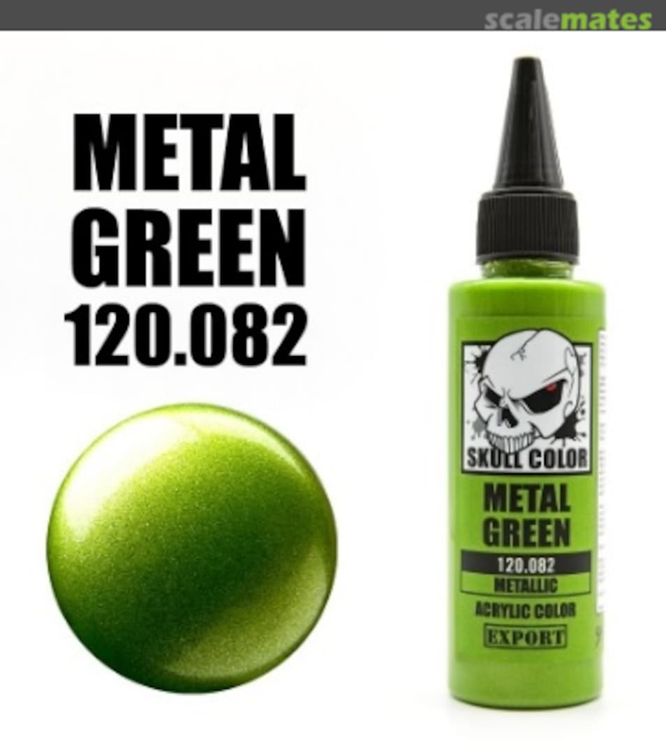 Boxart Metal Green 082 Skull Color Metallic