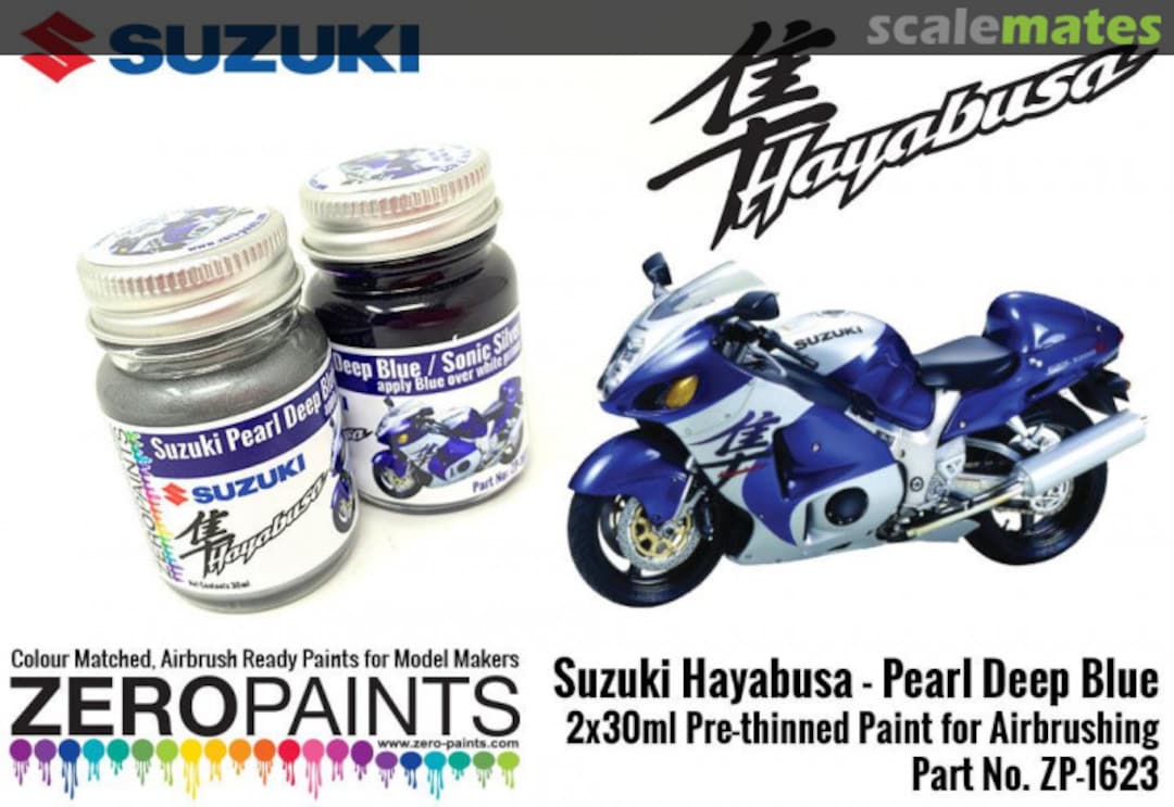 Boxart Suzuki Hayabusa - Pearl Deep Blue/Sonic Silver  Zero Paints