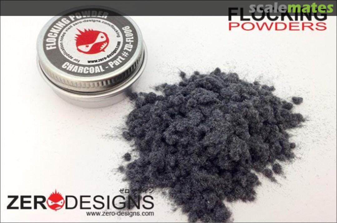 Boxart Flocking Powder - Charcoal (Grey)  Zero Paints