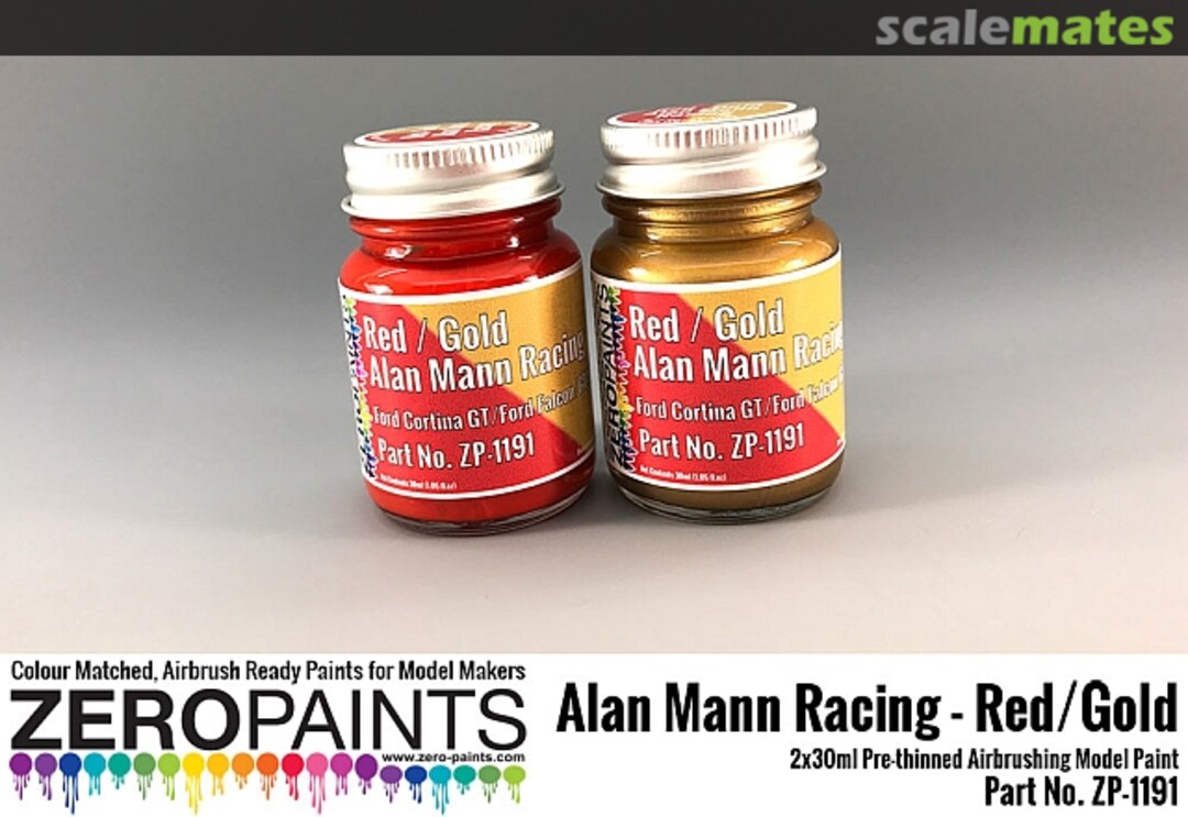 Boxart Alan Mann Racing Red/Gold ZP-1191 Zero Paints