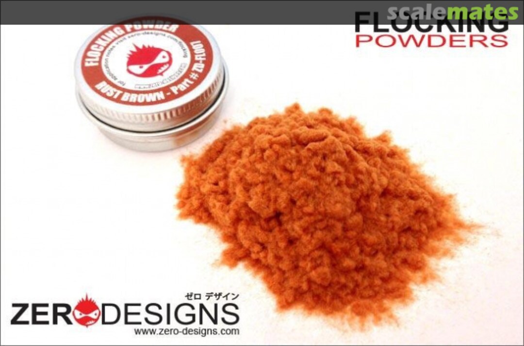 Boxart Flocking Powder - Rust (Orange/Brown)  Zero Paints