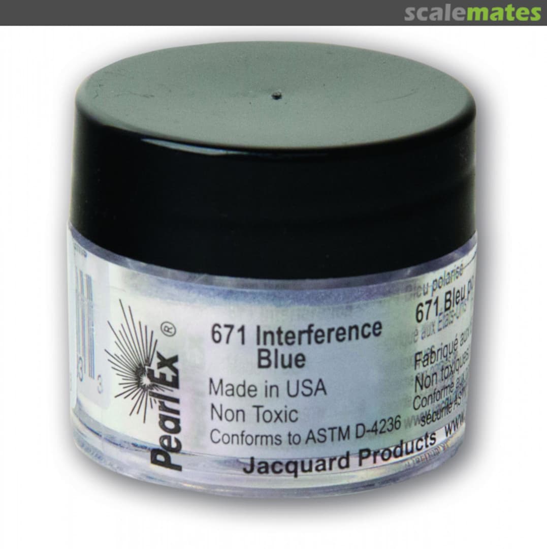Boxart Interference Blue JPXU671 Pearl Ex Powdered Pigments