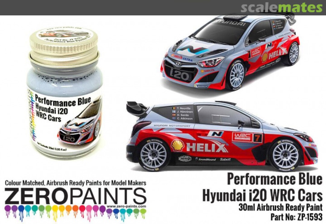 Boxart Hyundai i20 WRC Performance Blue  Zero Paints