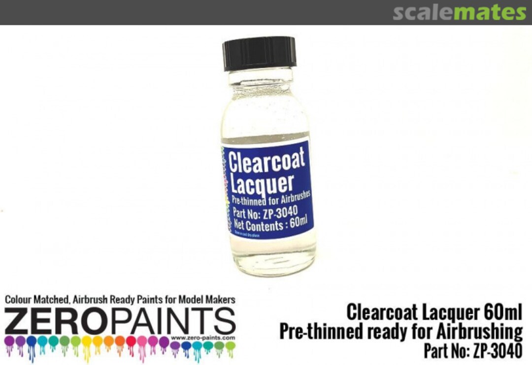 Boxart Clearcoat Lacquer 60ml - Pre-thinned ready for Airbrushing  Zero Paints