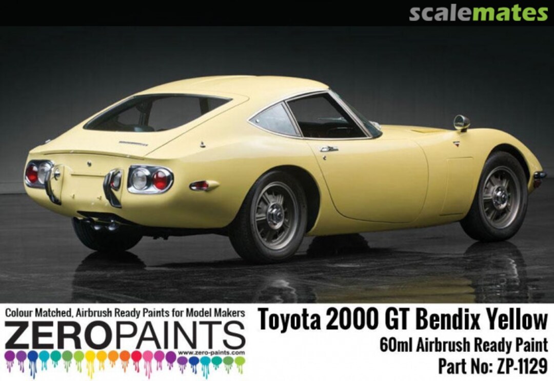 Boxart Toyota 2000GT Bendix Yellow Paint  Zero Paints