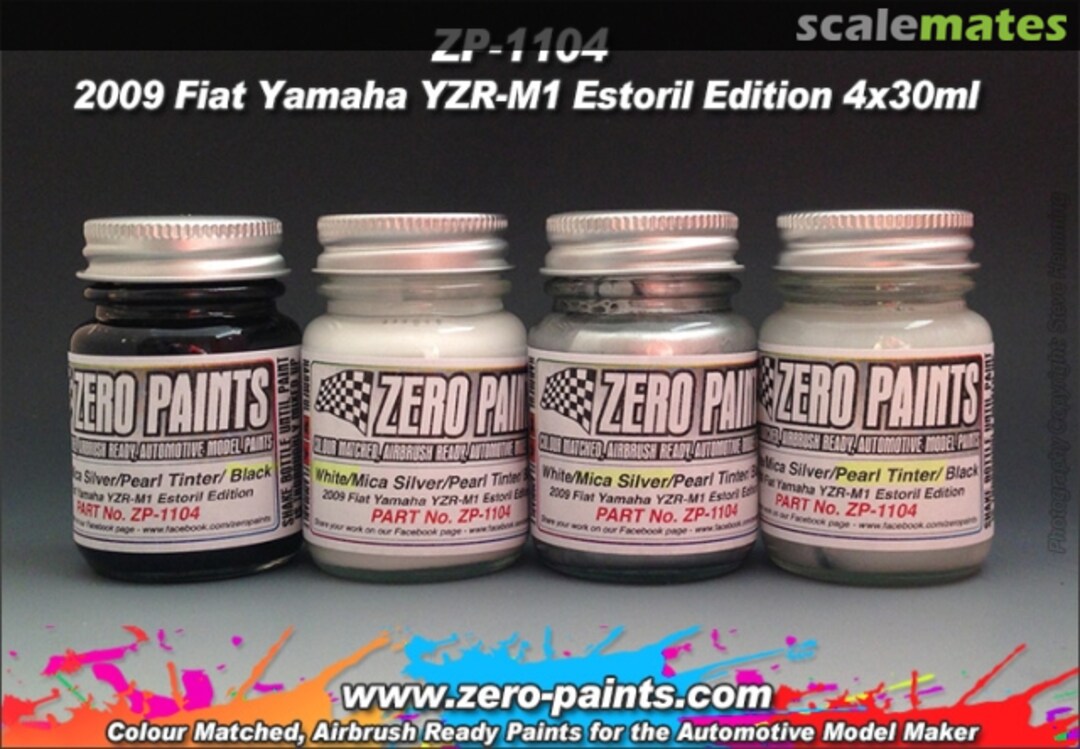 Boxart Yamaha YZR-M1 2009 Team Fiat Estoril Edition Paint Set  Zero Paints