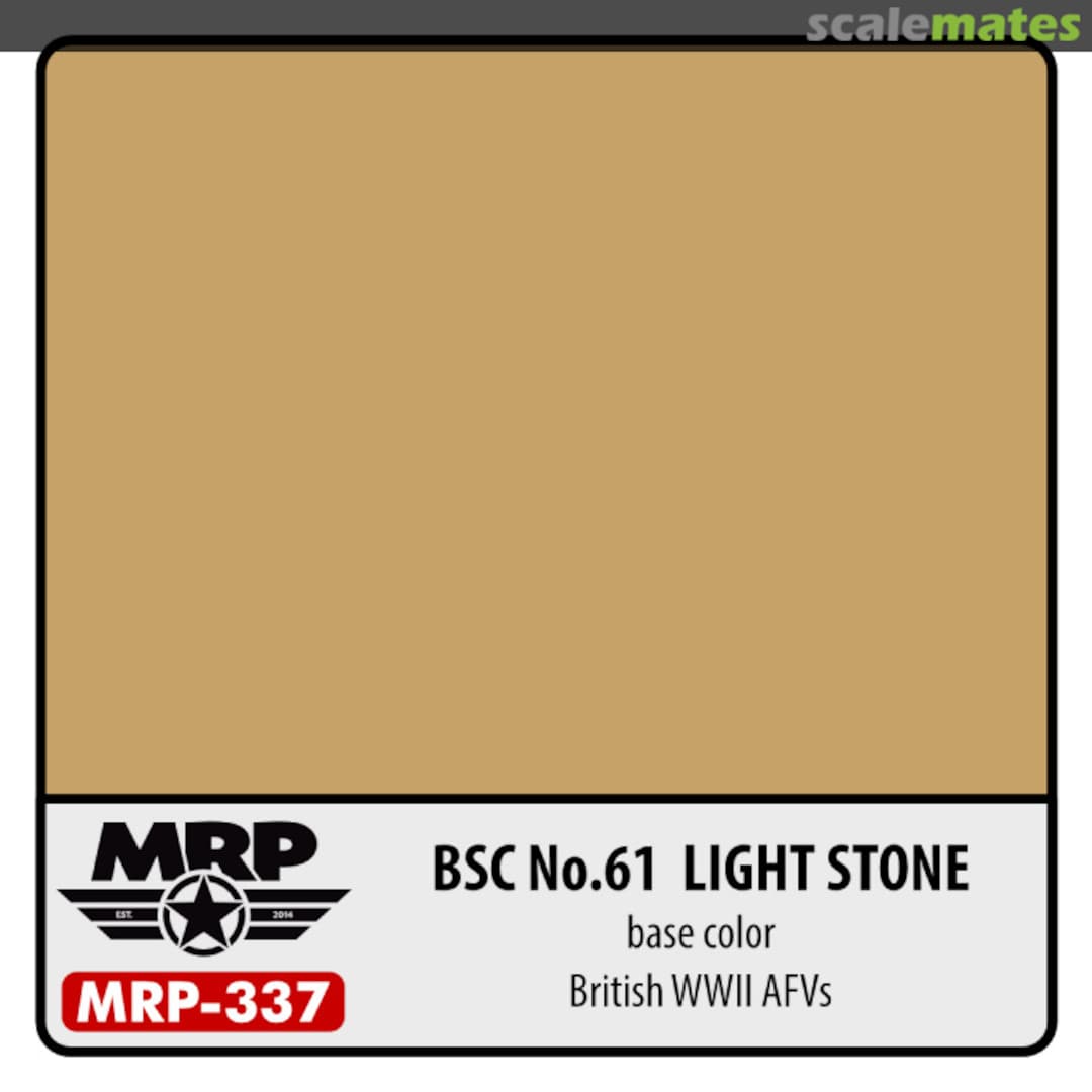 Boxart BSC No.61 Light Stone (British WWII AFV) (Base Colour)  MR.Paint