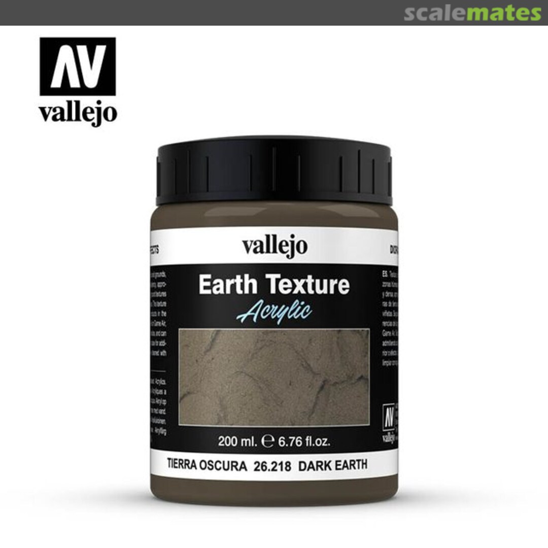 Boxart Acrylic Earth Texture - Dark Earth  Vallejo Diorama Effects