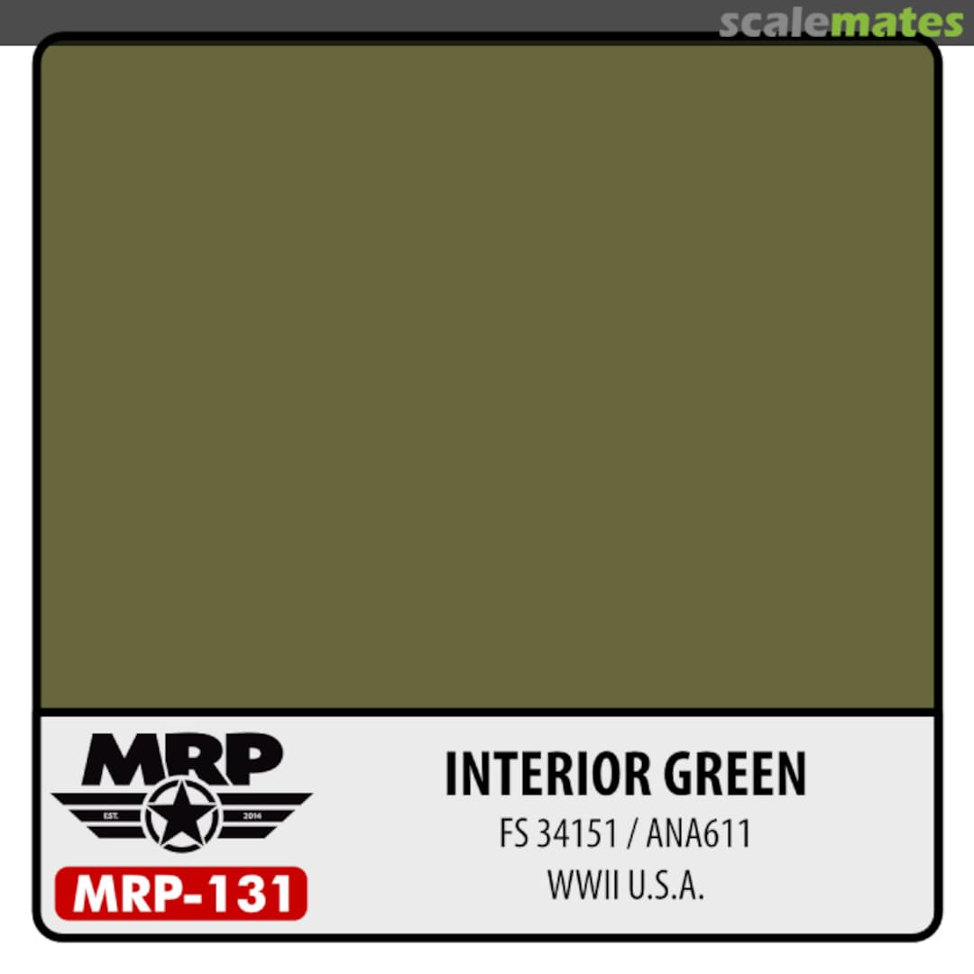 Boxart WWII US - Interior Green ANA611 / FS34151  MR.Paint