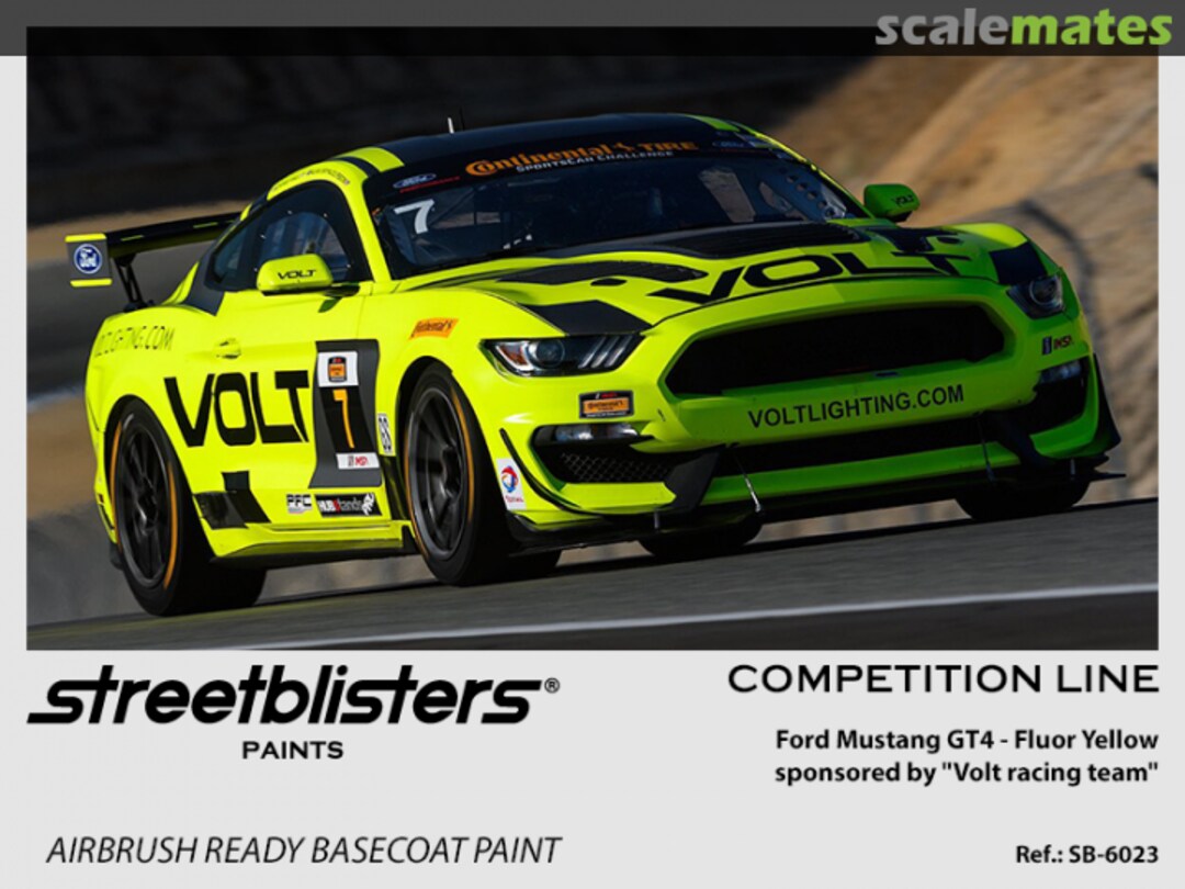 Boxart Ford Mustang GT4 Volt Racing Fluor Yellow  StreetBlisters Paints