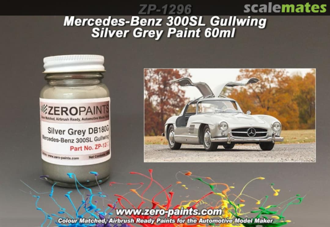 Boxart Mercedes-Benz 300SL Gullwing Silber/Silver (DB180)  Zero Paints