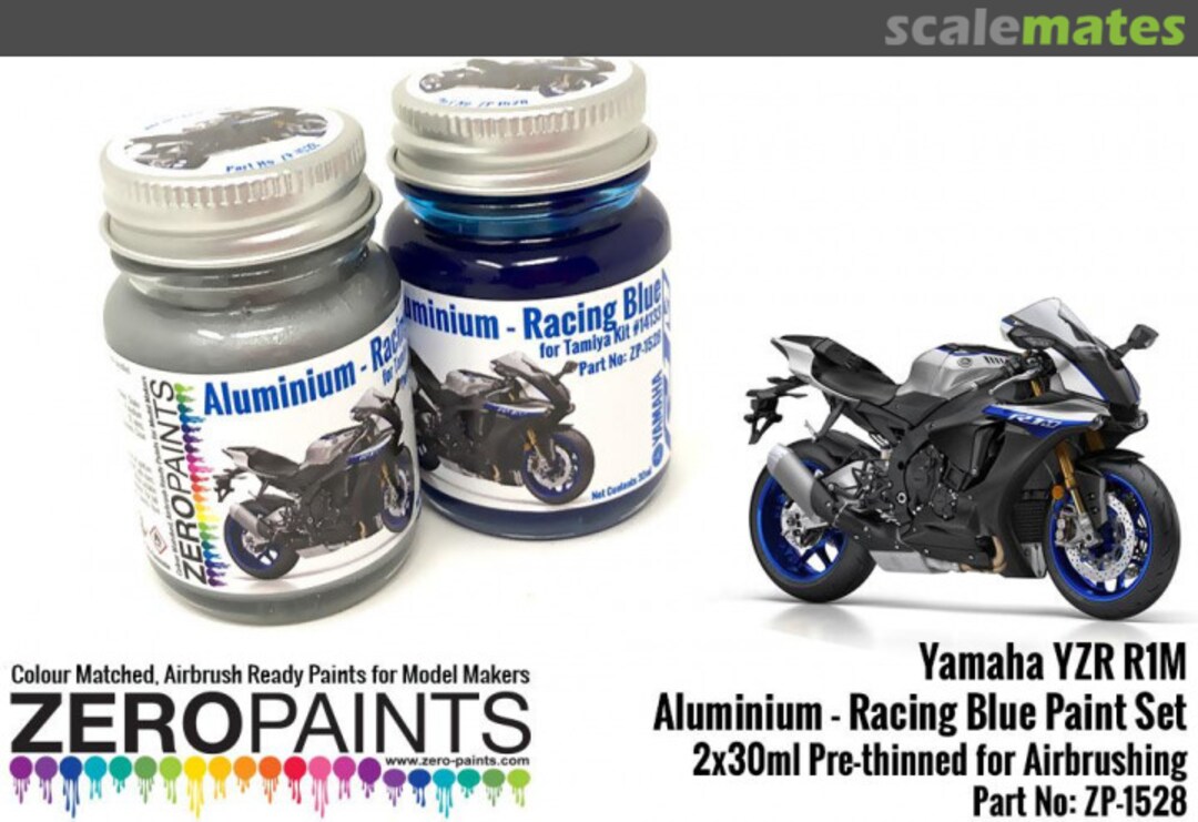 Boxart Yamaha YZR R1M - Aluminium and Racing Blue  Zero Paints