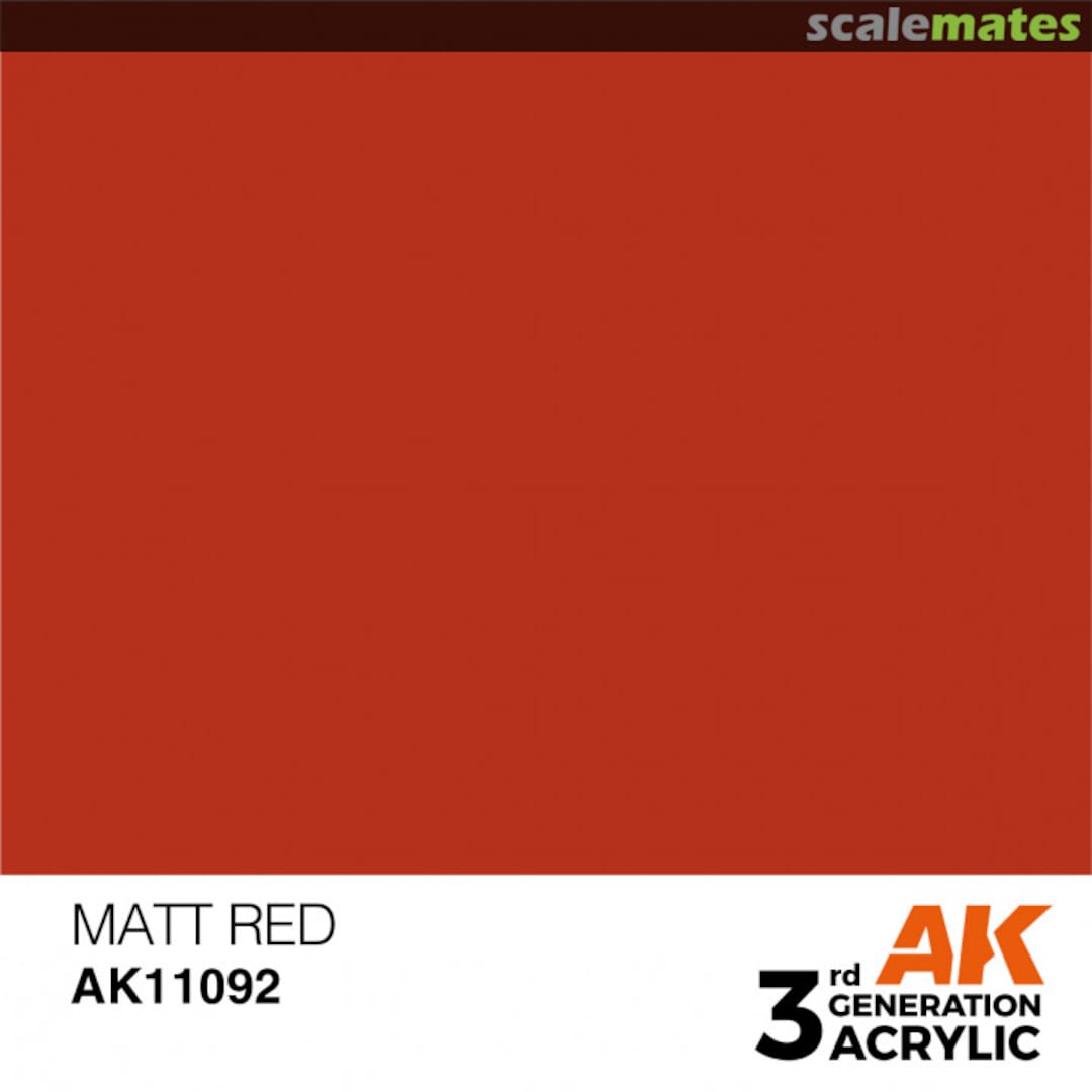 Boxart Matt Red - Standard  AK 3rd Generation - General