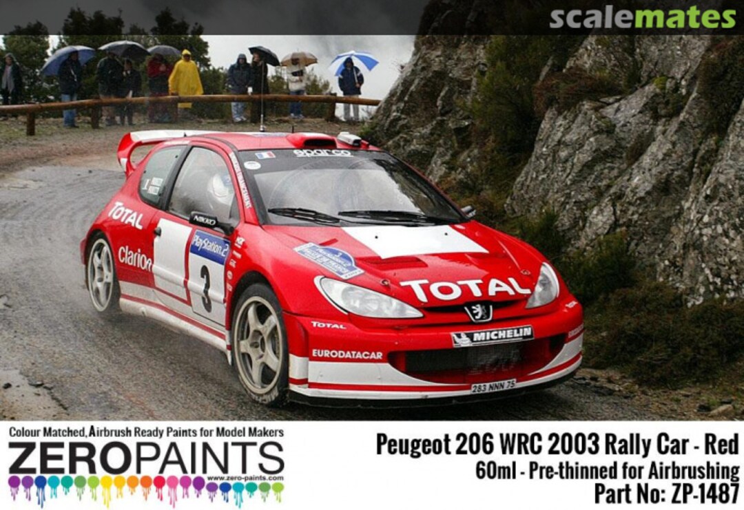 Boxart Peugeot 206 WRC 2003 Rally Red  Zero Paints