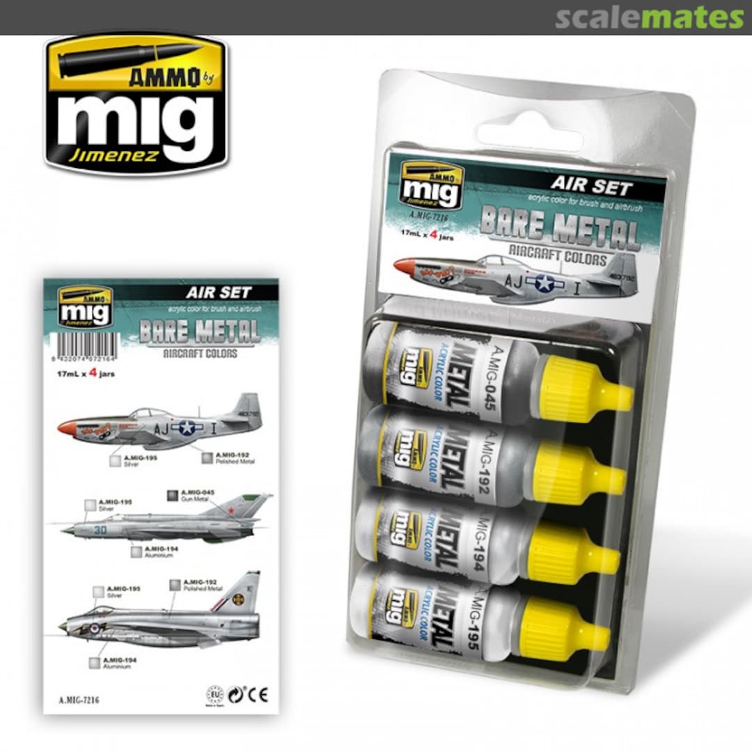 Boxart Bare Metal Aircraft Colors  Ammo by Mig Jimenez