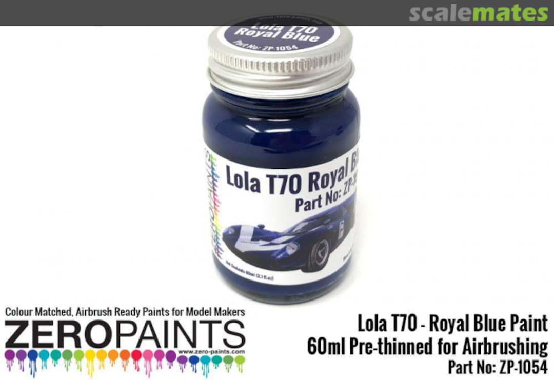 Boxart Lola T70 Royal Blue  Zero Paints