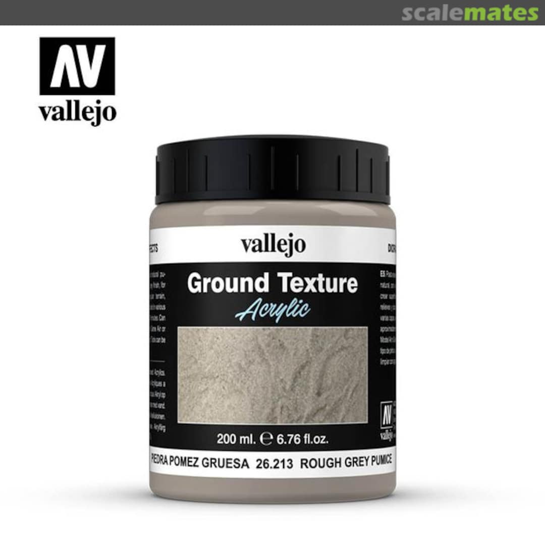 Boxart Acrylic Ground Texture - Rough Grey Pumice  Vallejo Diorama Effects