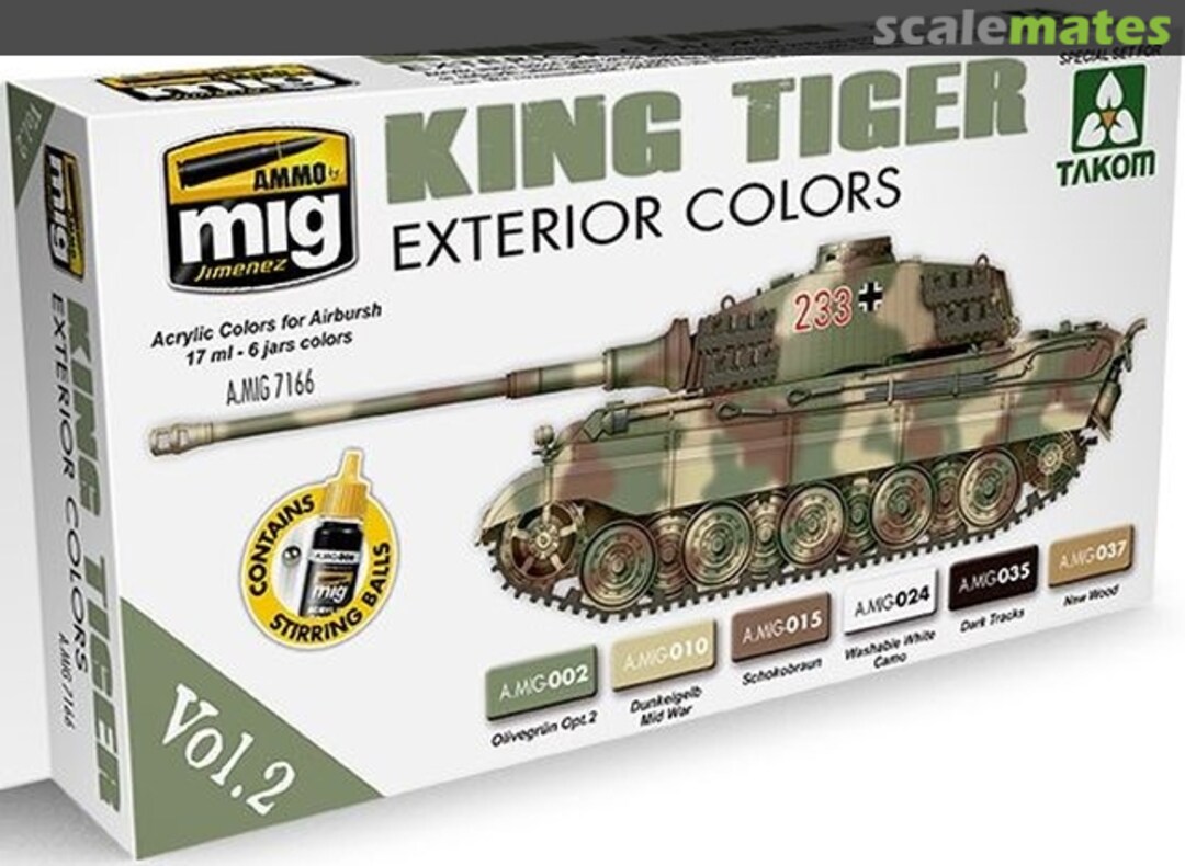 Boxart King Tiger (Exterior Colors) Vol.2  Ammo by Mig Jimenez