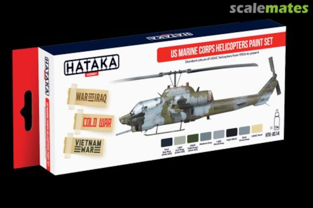 Boxart US Marine Corps Helicopters HTK-AS14 Hataka Hobby Red Line
