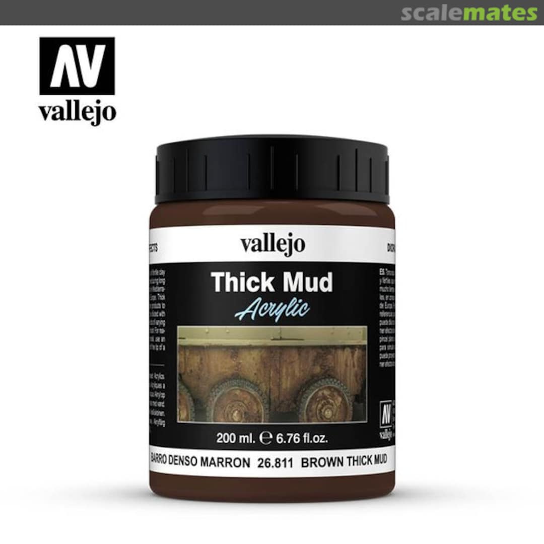 Boxart Acrylic Thick Mud - Brown Mud  Vallejo Diorama Effects