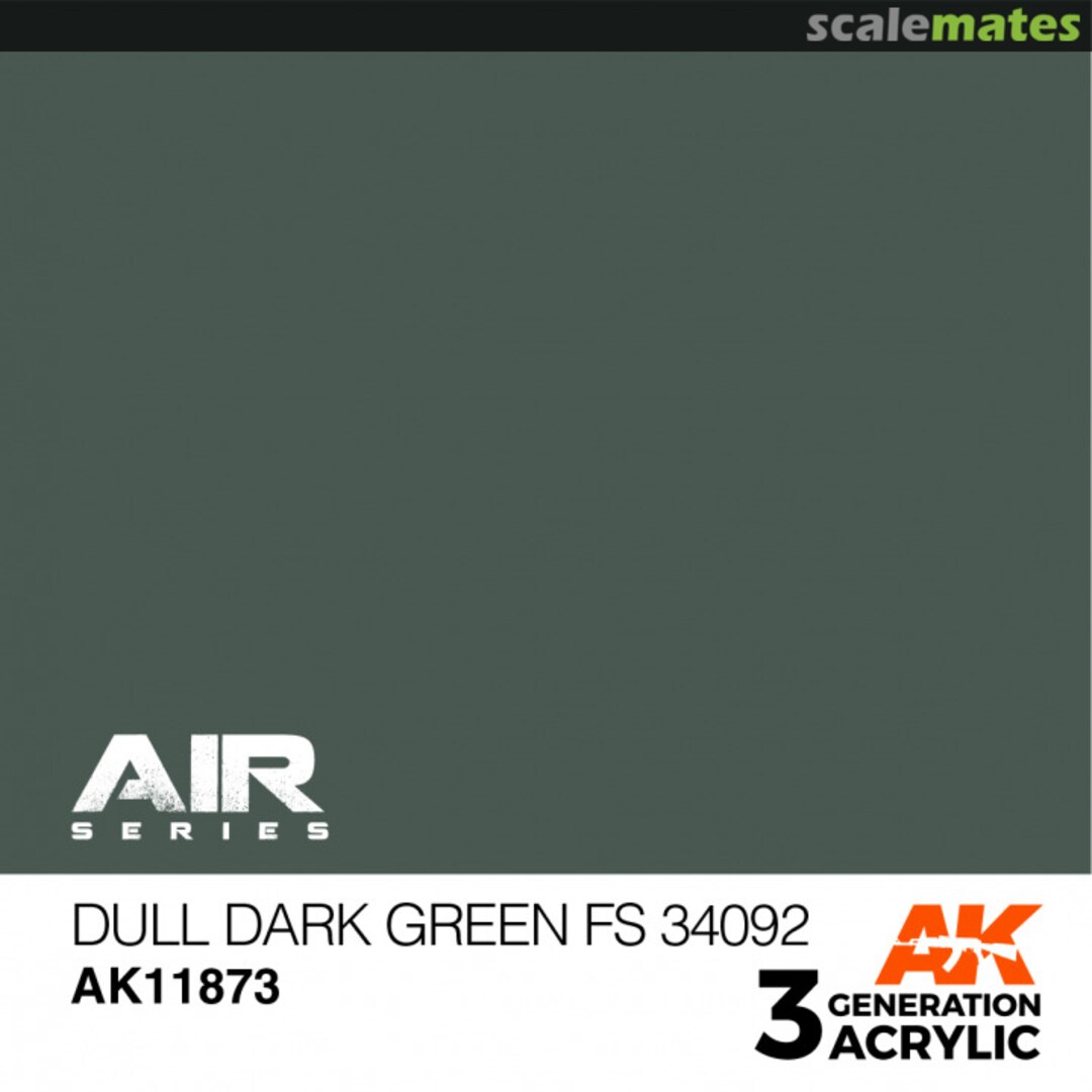 Boxart Dull Dark Green FS 34092  AK 3rd Generation - Air