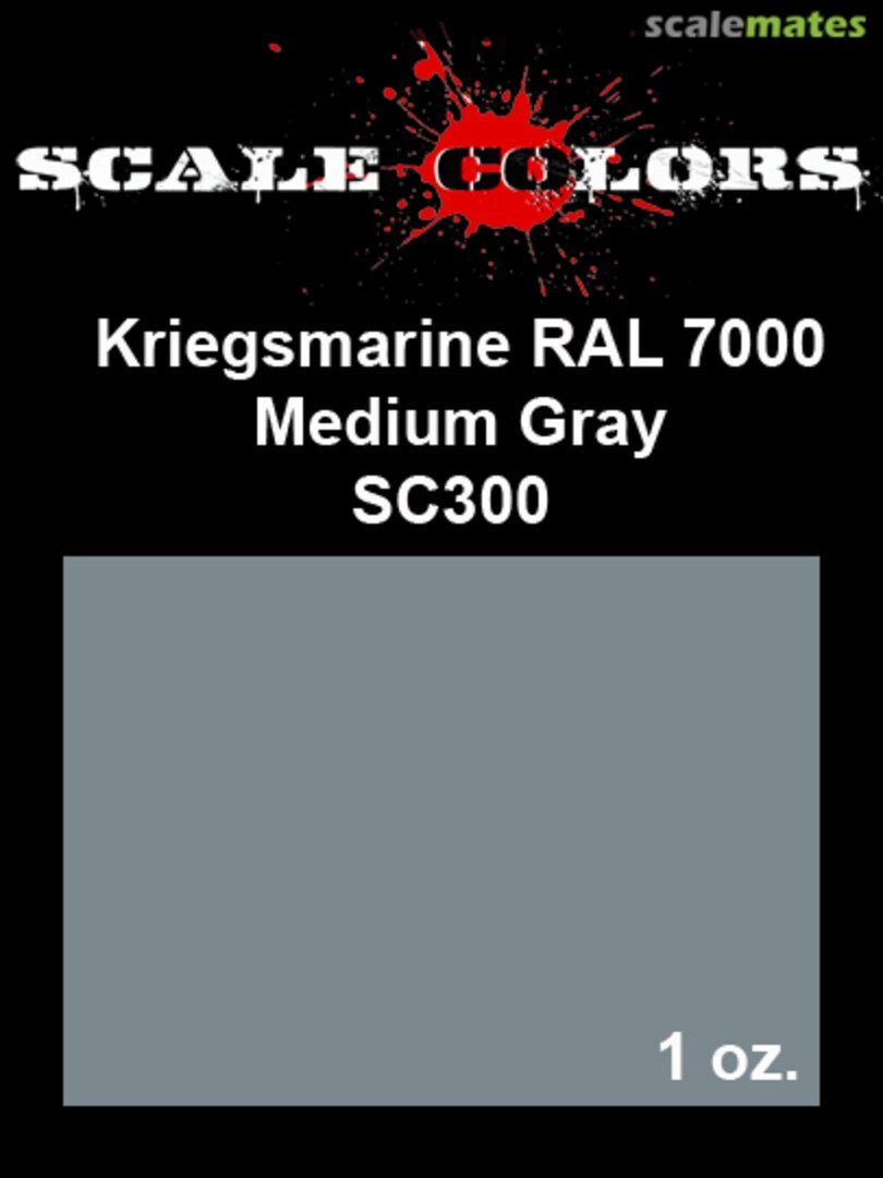 Boxart RAL 7000 Kriegsmarine Medium Gray SC300 Scale Colors