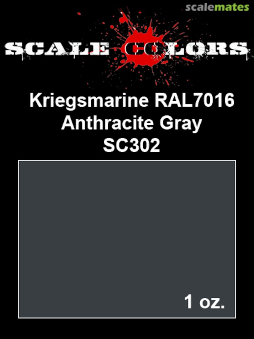 Boxart RAL 7016 Kriegsmarine Anthracite Gray SC302 Scale Colors