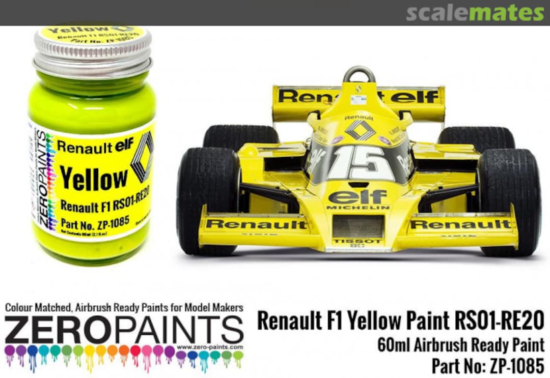 Boxart Renault F1 Yellow RS01-RE20  Zero Paints
