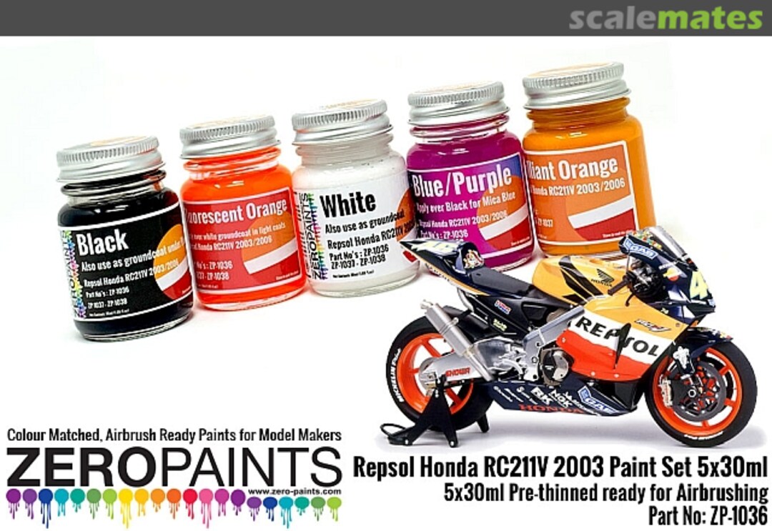 Boxart Repsol Honda RC211V 2003 Paint Set  Zero Paints