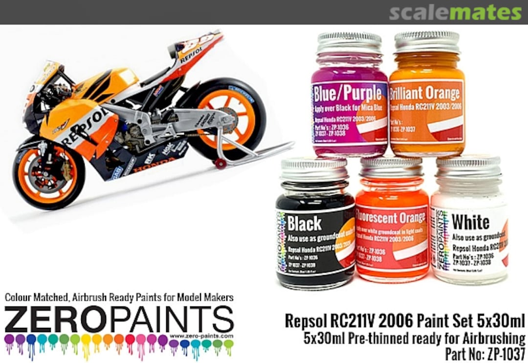Boxart Repsol Honda RC211V 2006 Paint Set  Zero Paints