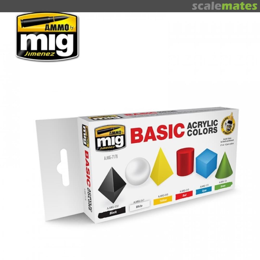 Boxart Basic Acrylic Colors  Ammo by Mig Jimenez