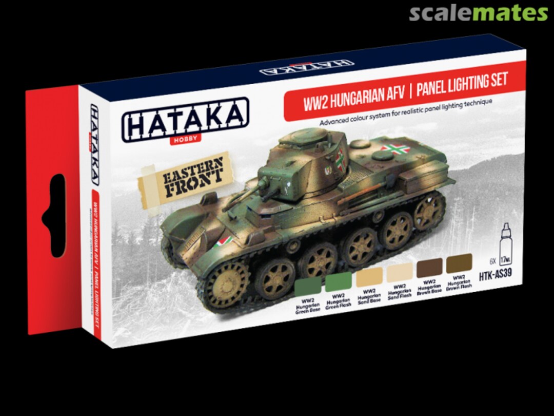 Boxart WW2 Hungarian AFV - Panel Lighting Set HTK-AS39 Hataka Hobby Red Line
