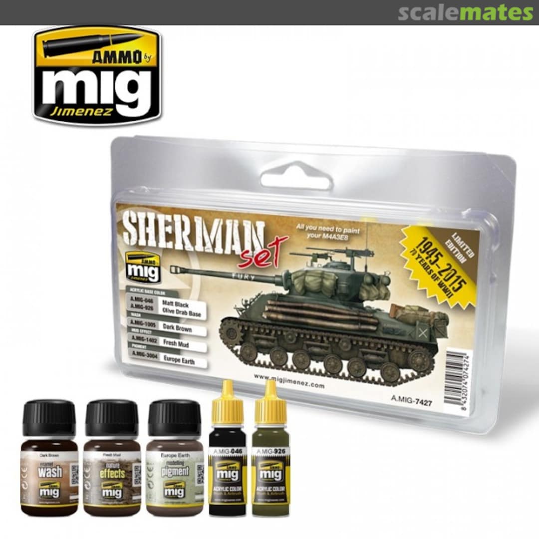 Boxart Fury Sherman Set  Ammo by Mig Jimenez